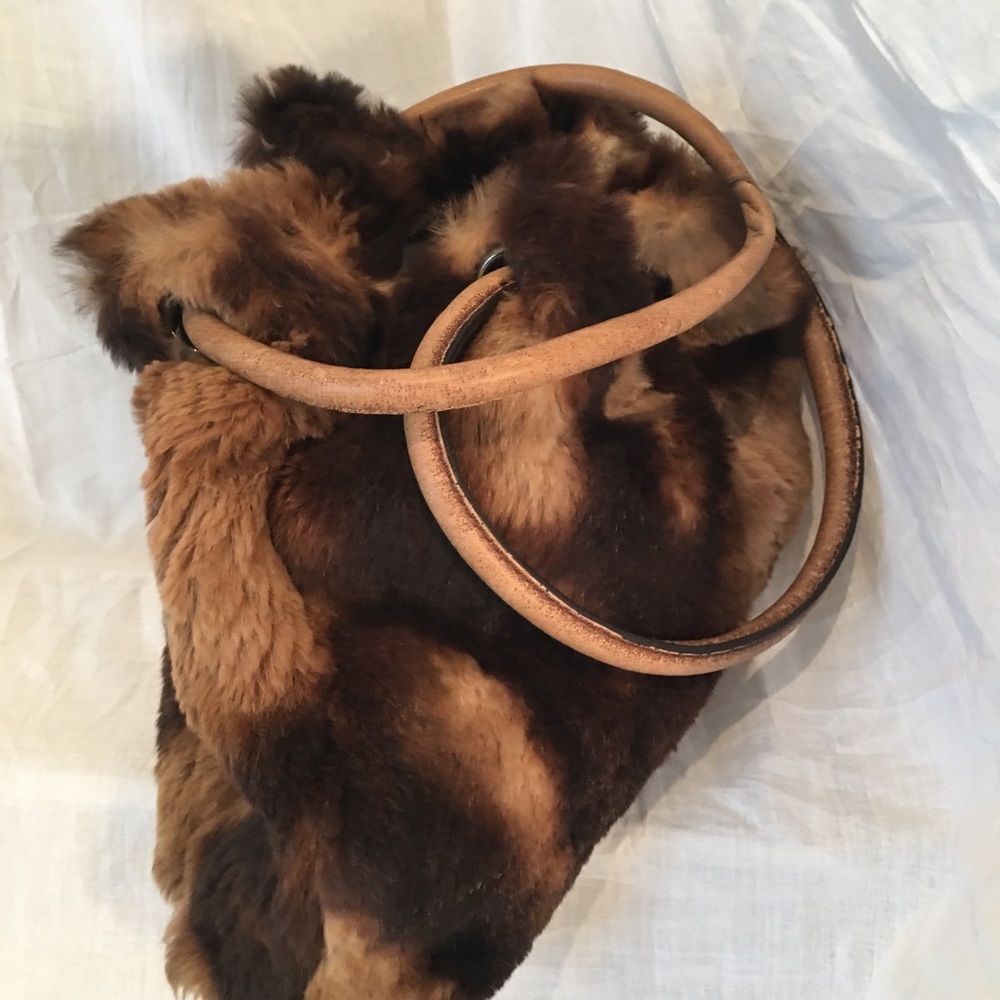 Genuine Rabbit Fur Purse - Picture 4 of 6